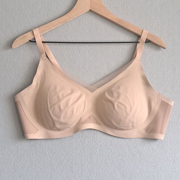 Honeylove Womens Crossover Wireless Bra Size XL Nude Sand - Picture 1 of 8